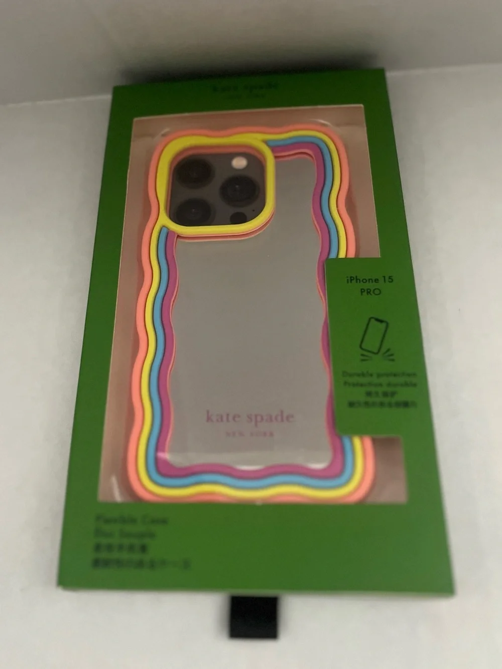 New Kate Spade Rainbow Mirrored Case for iPhone 15 Pro Max